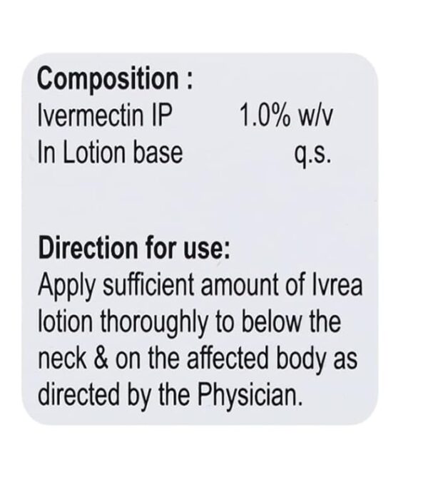 Ivrea 1% lotion (Ivermectin 1%)
