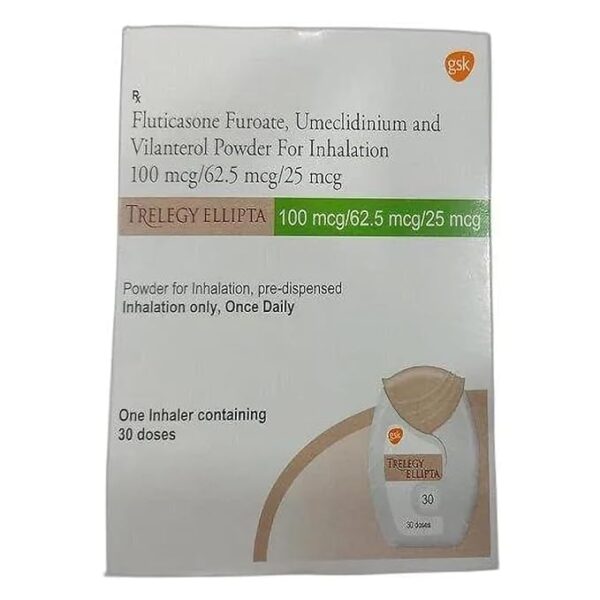 Trelegy Ellipta 100mcg/62.5mcg/25mcg Powder