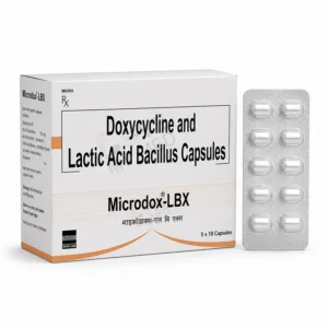 Microdox-LBX Capsule (Doxycycline (100mg) + Lactobacillus (5Billion Spores)