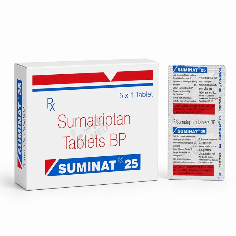 Sumatriptan 25mg ( Suminat 25mg Tablet )